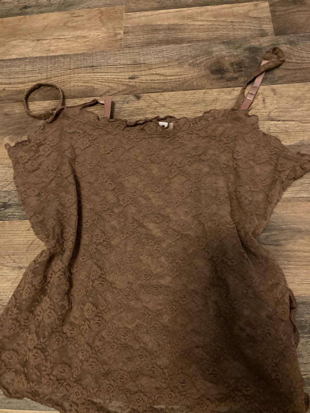 Old Navy Brown Lace Camisole